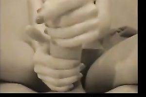 Bosomy legal age teenager GF strokes my large weenie on the POV movie scene