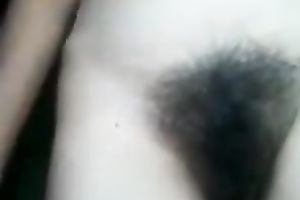 Pale skin slutty Indian non-professional babe filmed exposed on webcam