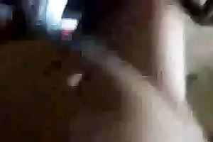 My creamed up large hard schlong in the hirsute pussy of my chick