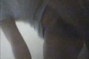 Sultry hottie with large bouncy love bubbles changes her clothing in pool cabin