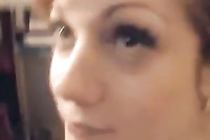Buxom red haired MILFie black cock slut provides my buddy with astonishing oral job
