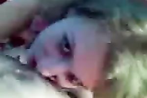 Wife gave me a good blow job in our bedroom and swallowed some cum