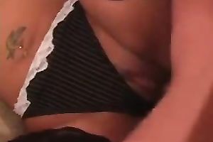 Sensational hot black skin bimbos in zesty three-some act