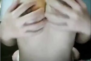 Stunning couple of large natural breasts and hawt latin chick a-hole