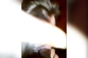 Cute white student black cock sluts struggles with my big dark dong engulfing it