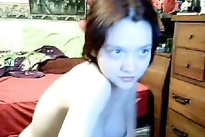 Pregnant girlfriend fondling her cum-hole with fingers in solo movie scene