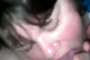 Wondrous chubby dilettante nympho sucks my buddy's unyielding schlong