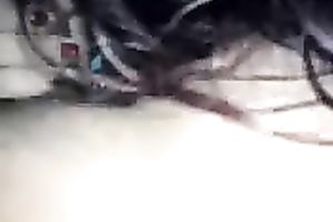 Brunette skank blows my rod 1st and widens her legs