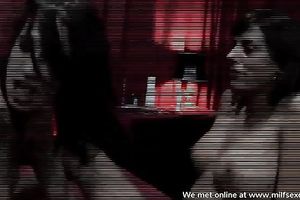 My 1st three-some with 2 sexy MILFs in front of the camera