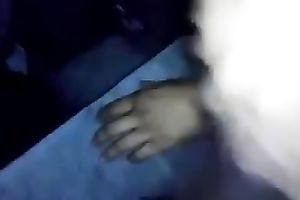 Hot and playful swarthy legal age teenager enjoys my large dark wang on web camera