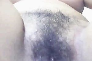 Mature Asian cam doxy shows me her indecent hirsute vagina