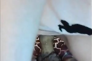 Sassy youthful whore riding monster fake penis in dilettante movie scene