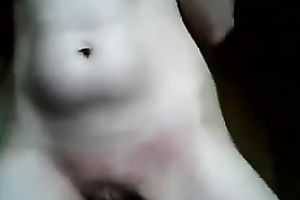 Cute white legal age teenager masturbates and makes herself squirt