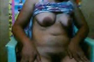 Serious looking but perverted short haired Filipina 45 yo slutwife showed billibongs