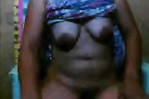 Serious looking but perverted short haired Filipina 45 yo slutwife showed billibongs