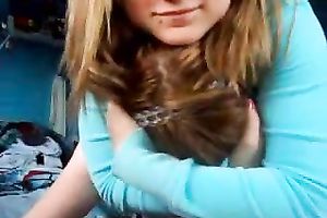Hilarious non-professional teenies flash their pleasant bra buddies on cam for me