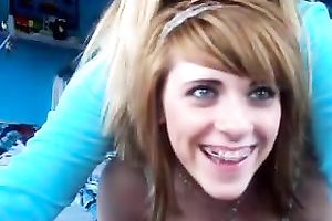 Hilarious non-professional teenies flash their pleasant bra buddies on cam for me