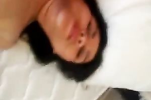 Bosomy stunning Latina brunette hair nympho got her dark hole fucked hard sufficiently