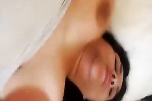 Bosomy stunning Latina brunette hair nympho got her dark hole fucked hard sufficiently