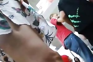 Milf lacking pants acquires caught on a voyeur's cam in a shop