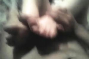 Lewd girlfriend of my buddy let him tape the way that babe used to giving footjob