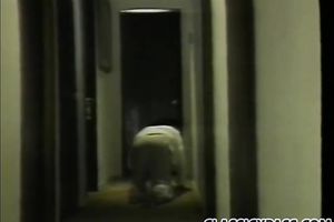 Two zealous doxies having food time in a hotel room