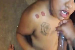 Beautiful dark wench cant await to have my wang in her mouth