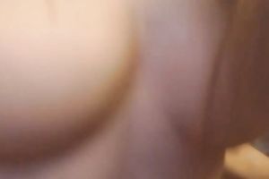 Amazing lengthy haired pretty playgirl was using glass toy specially for her backdoor