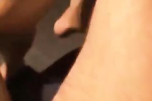 Charming dark brown hussy sucks my jock with delight