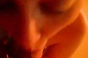 French dilettante Married slut with large rack is riding her hubby's knob