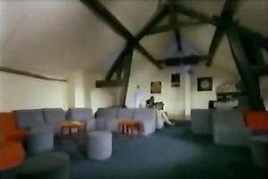 Bitchy blondie got invaded by several excited freaks