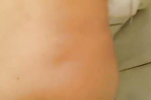 Strong tall dark stud polishes moist pussy of curvy Indian honey in water closet