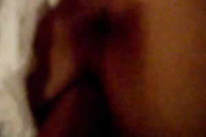 My wife's large marvelous butt in hot white lacy panties