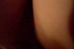 My wife's large marvelous butt in hot white lacy panties