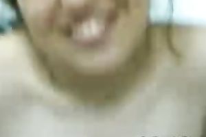 Hot and pliant non-professional Arab sweetheart giving head on web camera