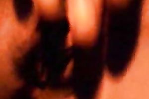 Girlfriend diddles her pleasing rock hard moist cunny with her hands