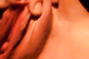 Girlfriend diddles her pleasing rock hard moist cunny with her hands