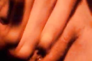 Girlfriend diddles her pleasing rock hard moist cunny with her hands