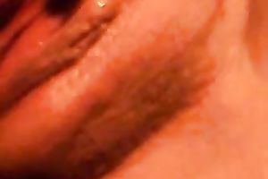 Girlfriend diddles her pleasing rock hard moist cunny with her hands