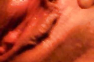 Girlfriend diddles her pleasing rock hard moist cunny with her hands