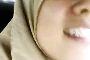 She solely pretends to be a conservative wife in scarf