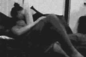 Wild beautiful bootylicious natural brunette hair GF of my buddy gives him head