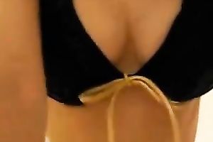 Sizzling dark brown girlfriend riding my wang in reverse cowgirl position