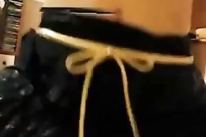 Sizzling dark brown girlfriend riding my wang in reverse cowgirl position