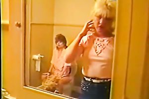 Wicked exotic lustful skank with blond milf on the daybed