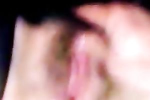 Fingering and jerking off my MILF's leaking moist hairy pussy