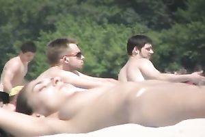 That chap had small brunette hair girlfriend on the in nature's garb beach