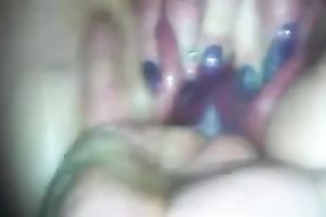 My insatiable girlfriend can't live without when I play with her quim