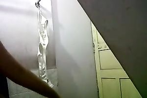 Dark haired dilettante Indian housewife was exposing her taut large love muffins