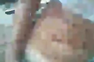 Amateur brunette sucks large ramrod standing on her knees on a pov camera